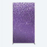 Aperturee - Aperturee Purple Glitter Sparkle Rectangle Backdrop for Birthday or Wedding Glam Bling Effect Sweet 16 Party Photo Booth